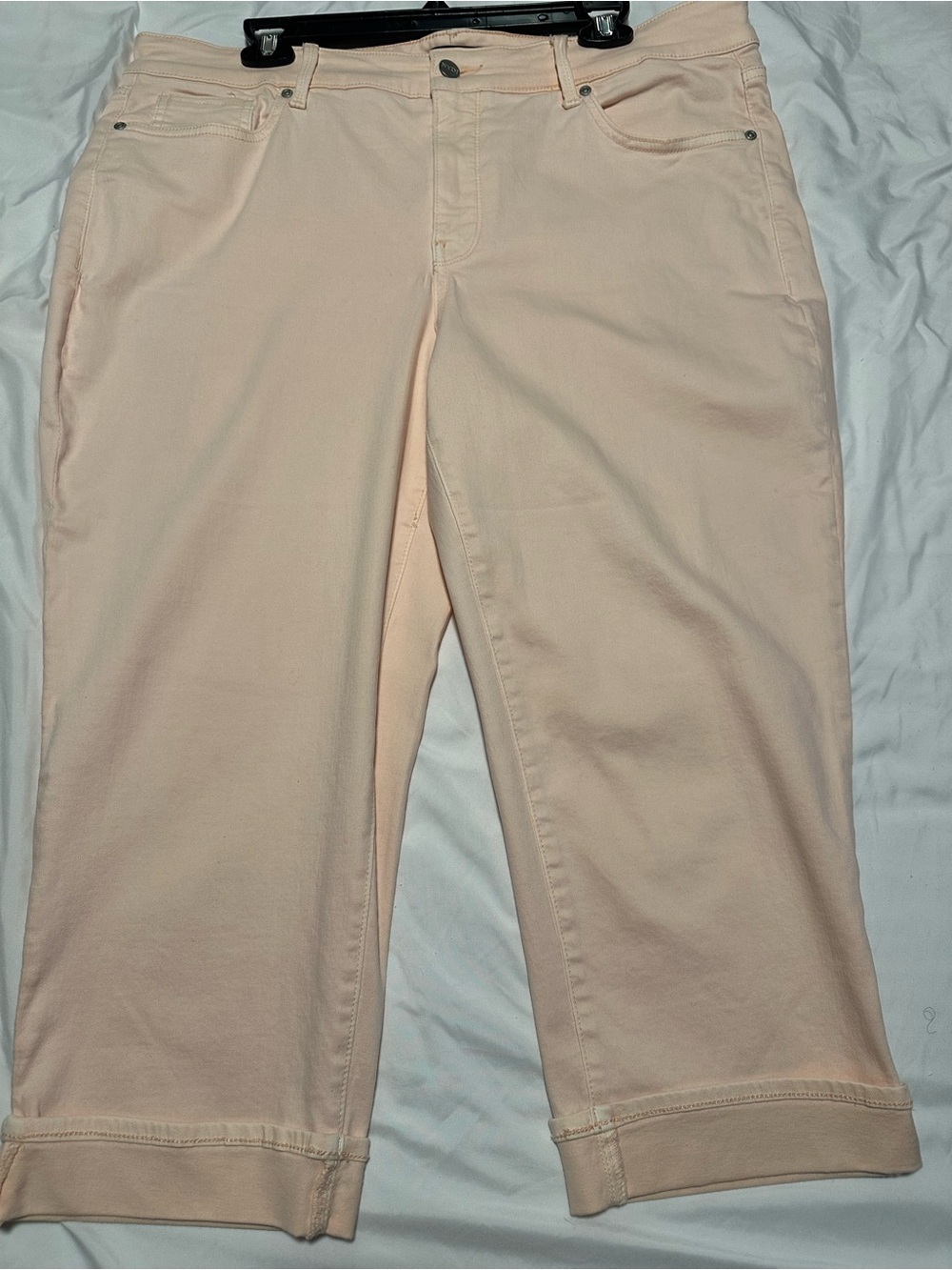NYDJ Pale Pink Ankle Cropped Jeans